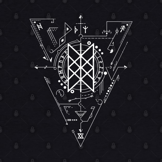 Web of Wyrd | Norse Pagan Symbol by CelestialStudio